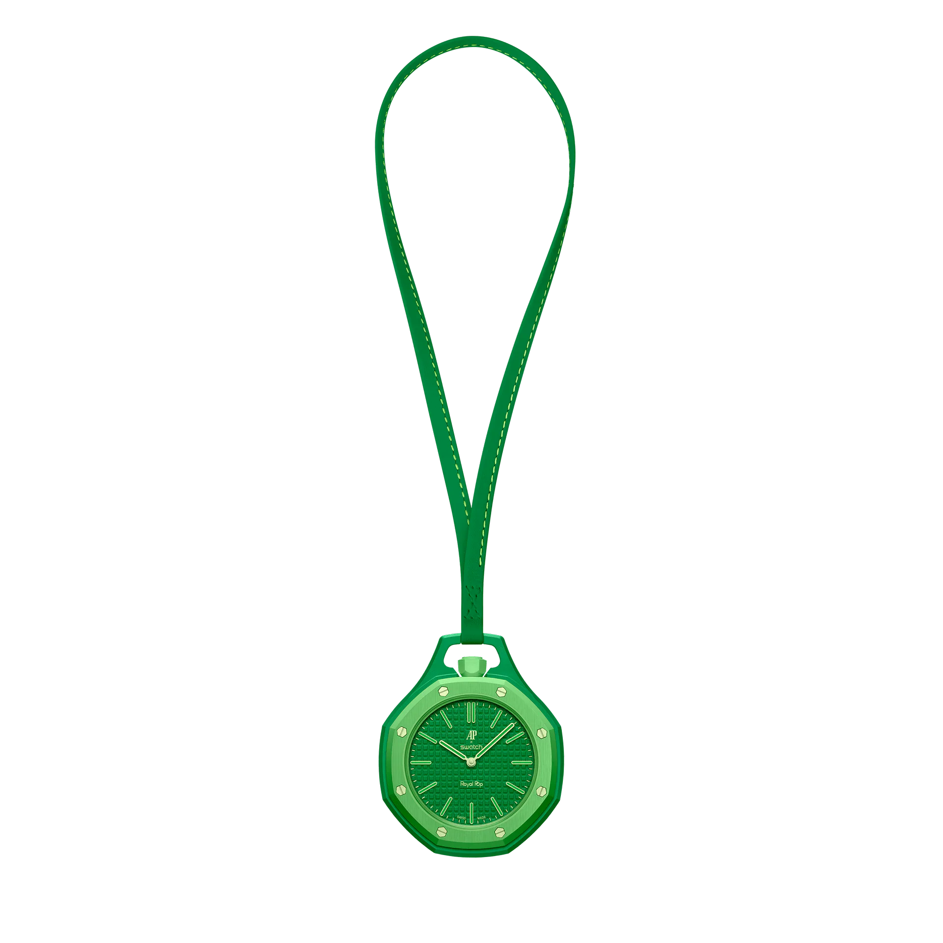 GREEN EIGHT pocket watch verte