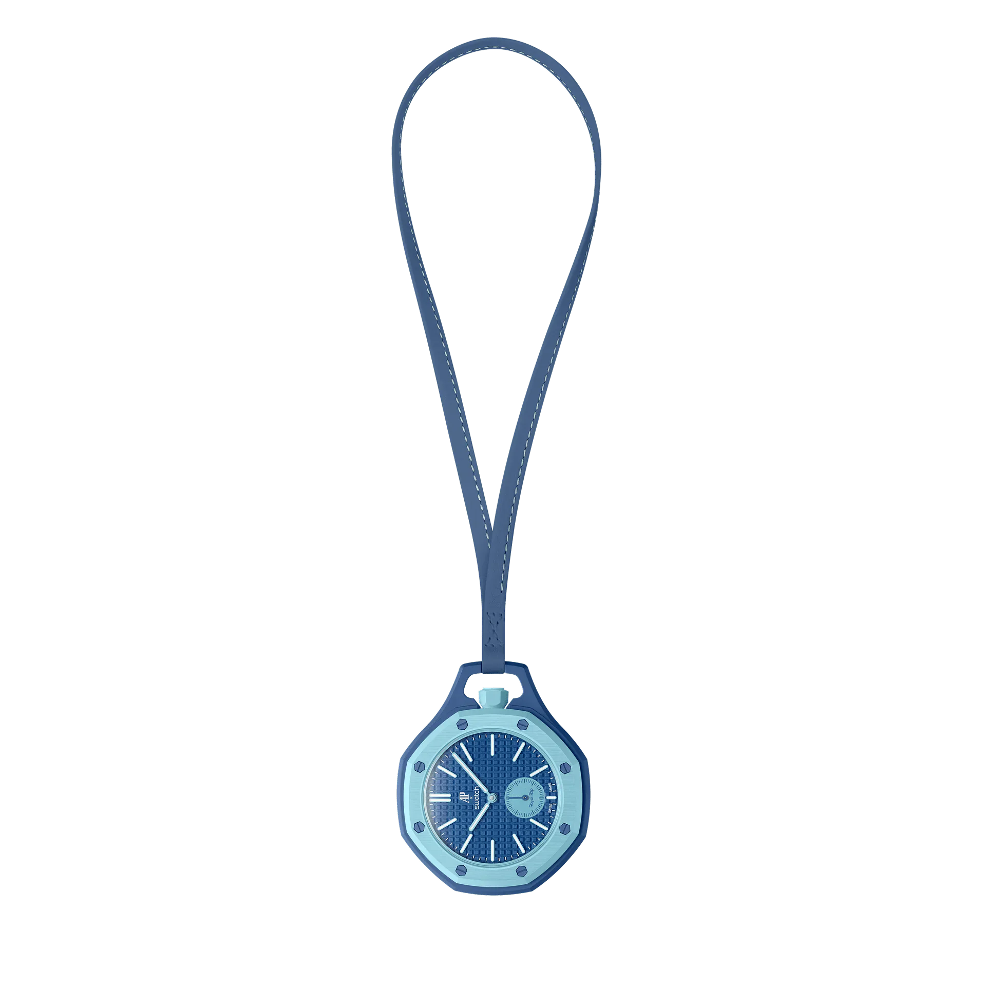 LAN BA pocket watch bleu mandarin savonnette