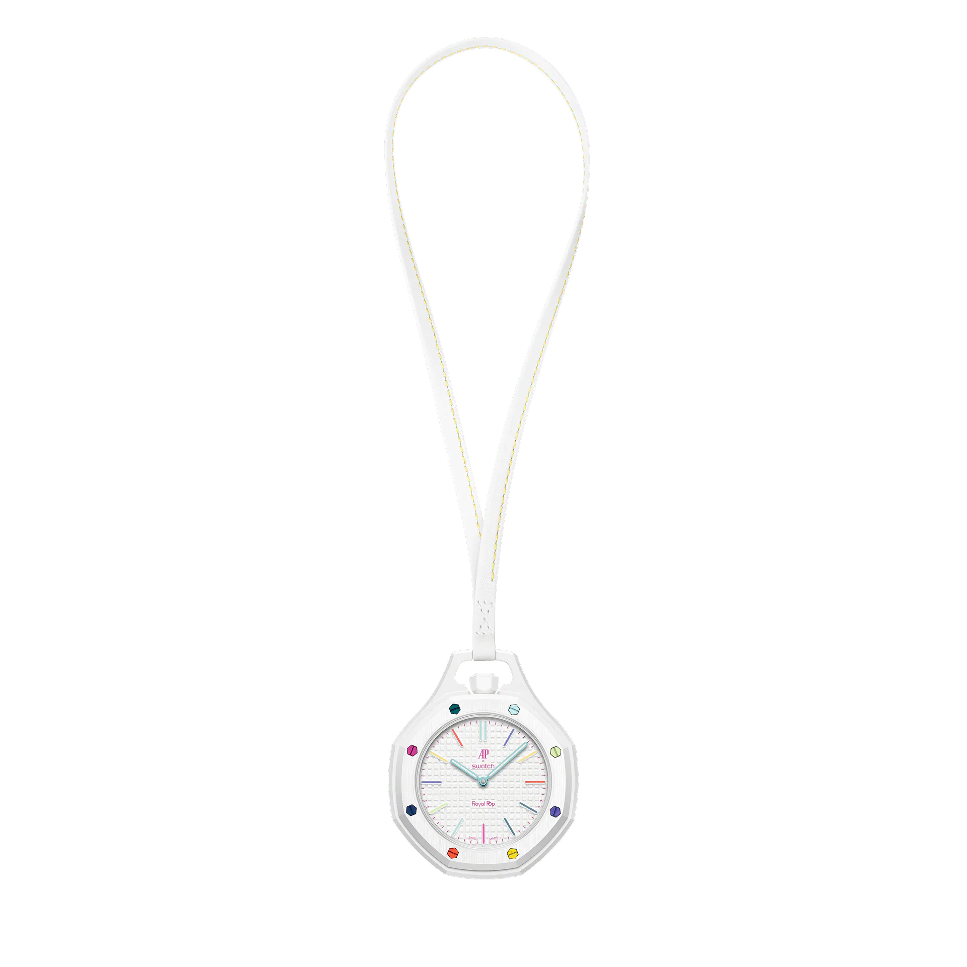 HUIT BLANC pocket watch blanc cassé